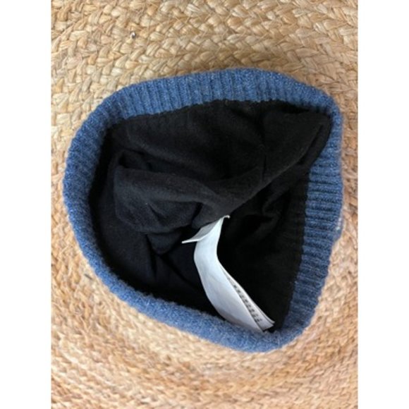 Prana Navy Blue Stretch Tight Knit Classic Printed Beanie Hats U53180657 - Picture 5 of 7